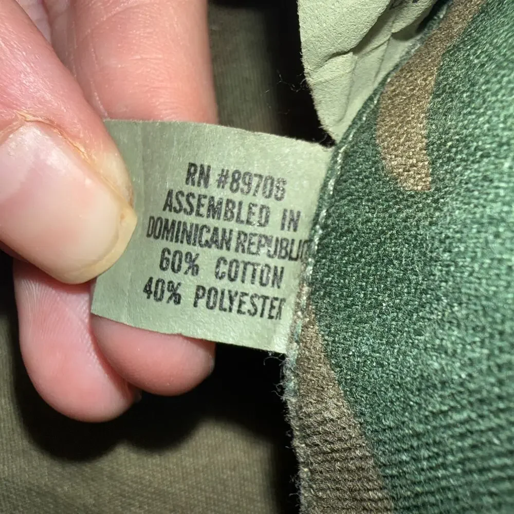 Propper US Army Woodland Camo BDU Combat Shirt Small Regular Patched